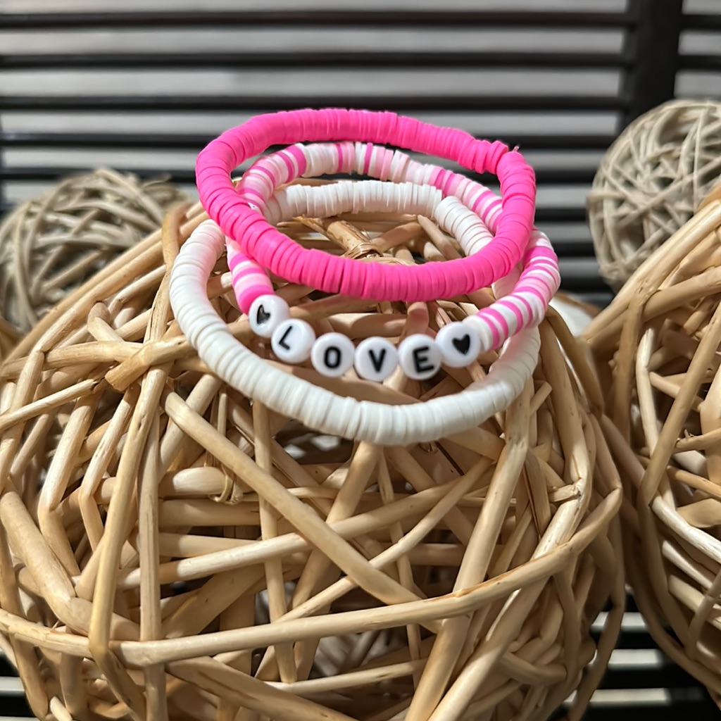 Word Stretch Stack Bracelets